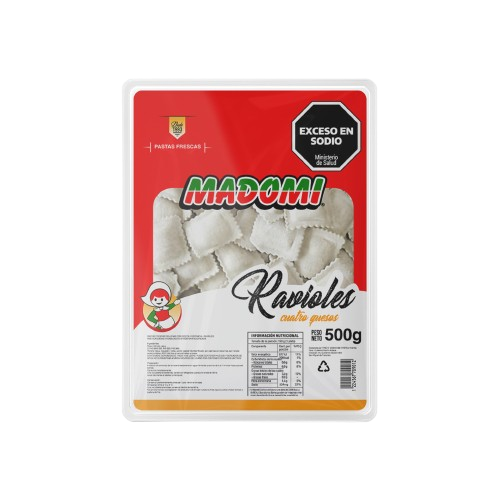 Ravioles de 4 quesos